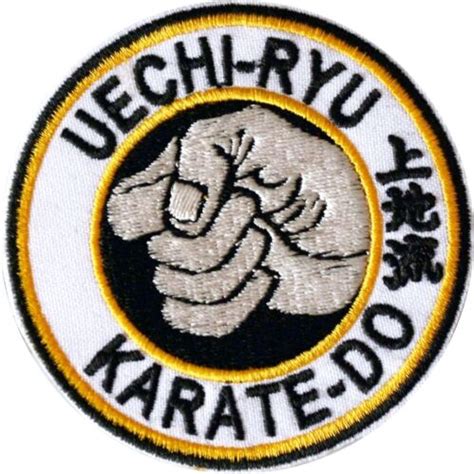 Uechi Ryu Karate Patch 3 Inch Iron On Badge Uechiryu Pangai Japan