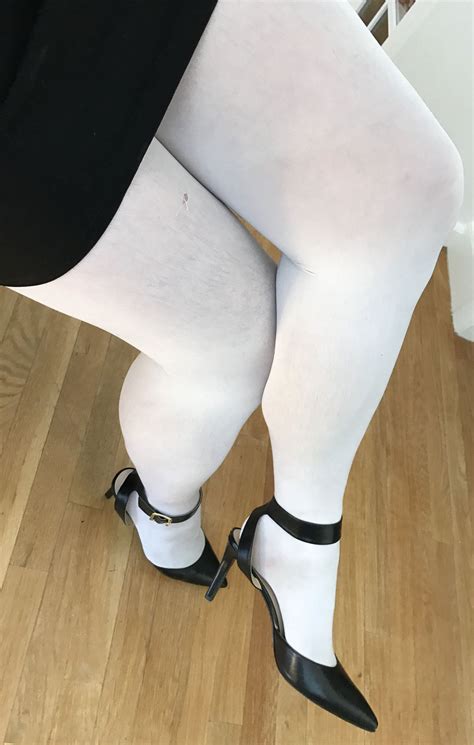 White Tights Colored Tights Beautiful High Heels Beautiful Legs