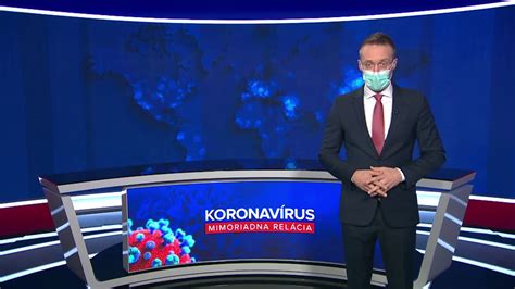 koronavírus mimoriadna relácia v utorok 24 3 2020 o 20 30 na tv markíza youtube