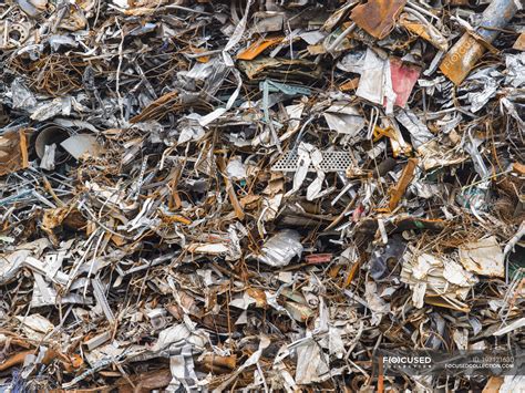 Heap Of Scrap Metal For Recycling Full Frame — Background Waste