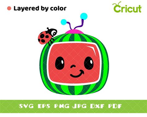 Cocomelon Layered Svg File Download File Cartoon Svg Etsy