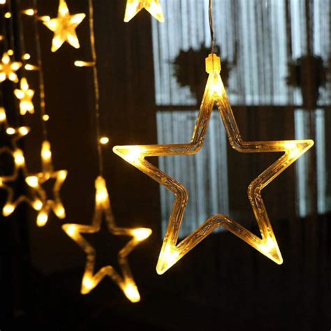 Twinkle Star 12 Stars 138 Led Curtain String Lights Window With 8