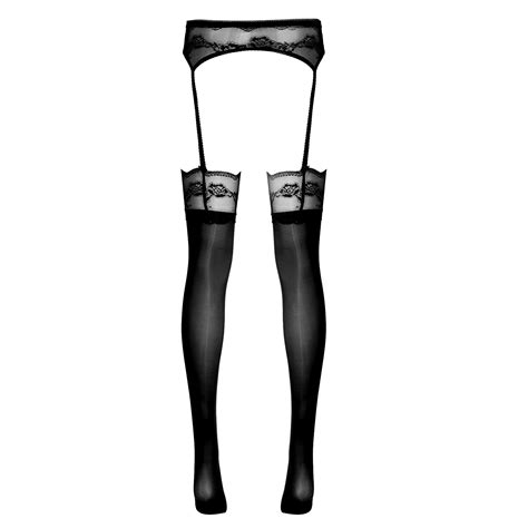 Women Pantyhose Sheer Thigh High Stockings Crotchless Tights Suspender Nightwear Ebay