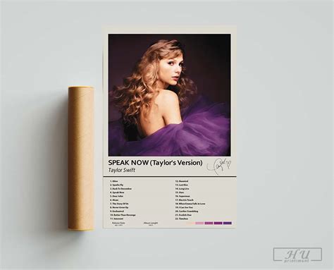 Speak Now Taylors Version Album By Taylor Swift Poster Taylor The