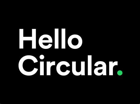 Hello Circular Typographic Logo Design Typography Design Font