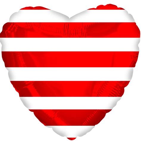18 Red Stripes Heart