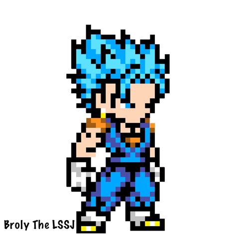 +31 idées et designs pour vous inspirer en images. Vegito Blue pixel art | DragonBallZ Amino