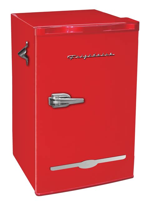 Frigidaire 3 2 Cu Ft Retro Compact Refrigerator With Side Bottle