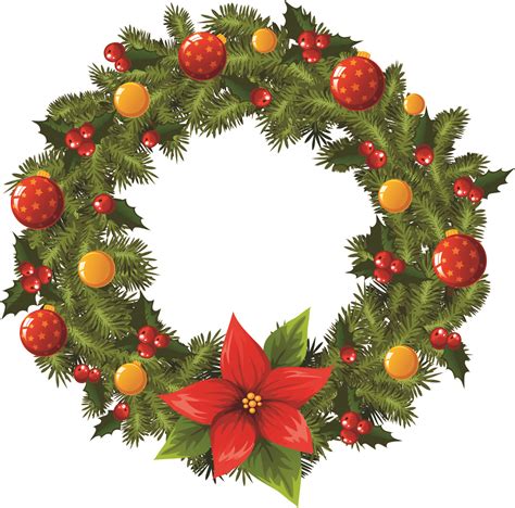Free Christmas Wreath Vector Png Download Free Christmas Wreath Vector