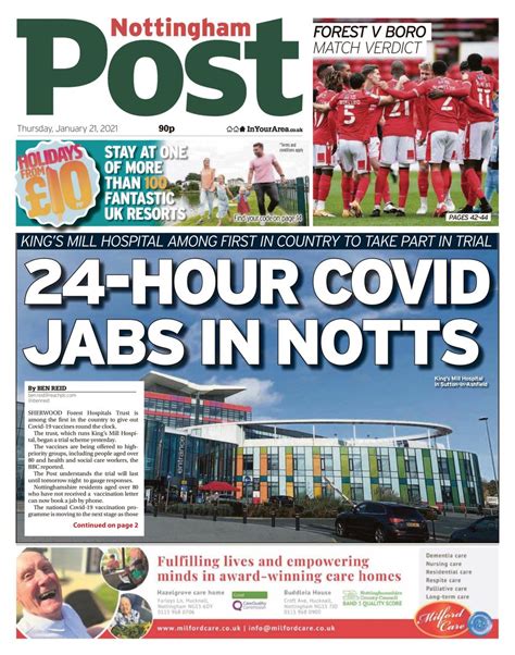 Nottingham Post January 21 2021 Newspaper Get Your Digital Subscription