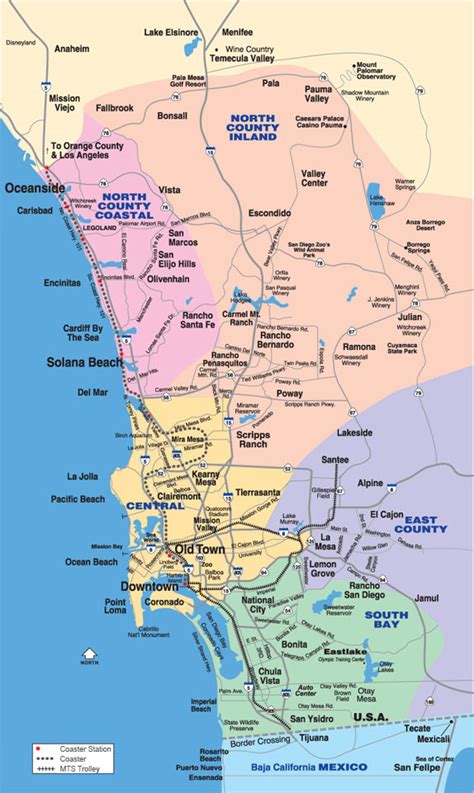 32 Map Of San Diego County Cities Maps Database Source