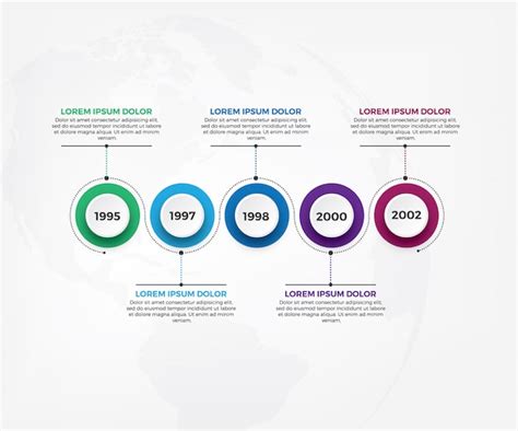 Premium Vector Business Timeline Workflow Infographics Template