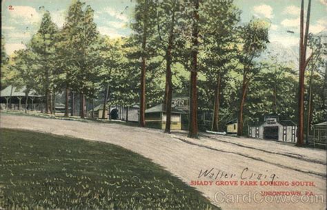 Shady Grove Park Looking Soutn Uniontown Pa Postcard
