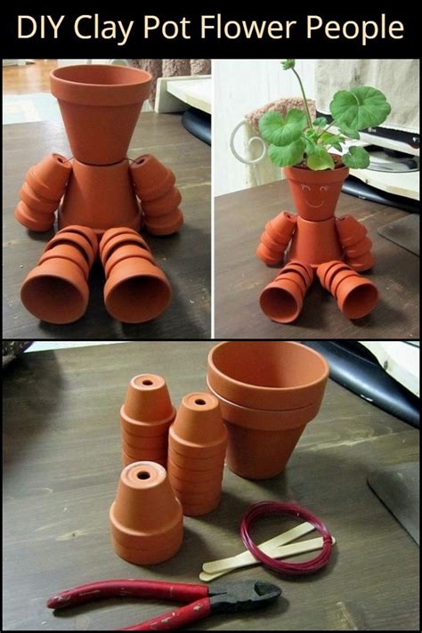Make A Diy Clay Pot Flower People 7 Fun Steps Clay Pot Projects