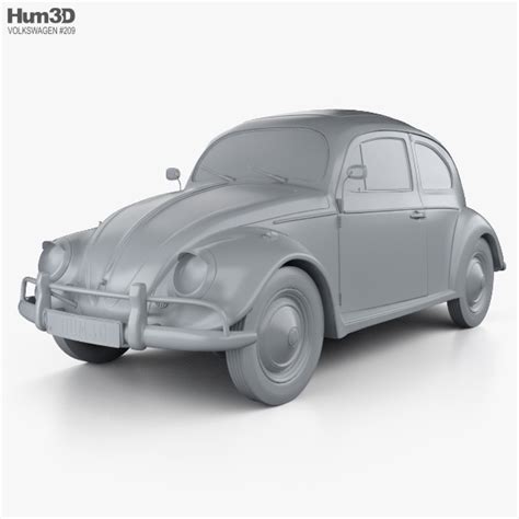 Volkswagen Beetle Herbie The Love Bug 3d Model Vehicles On Hum3d
