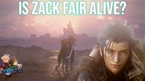 Final Fantasy Vii Remake Is Zack Fair Alive Spoilers Youtube
