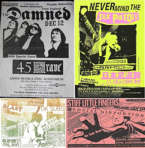 Mens Collections Original Punk Flyer Graphics Punk Graphic Design
