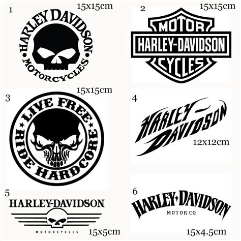 Harley Davidson Vinyl Decals Price £300 Each Various Colours Ideal