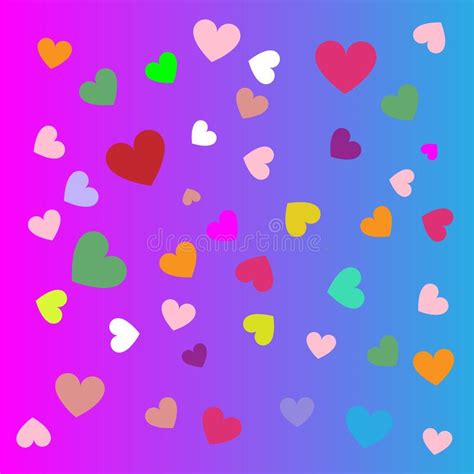 Colorful Heart Abstract Background Vector Illustration Stock Vector