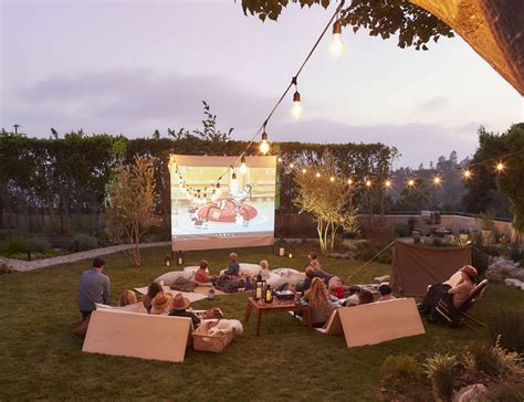 The Ultimate Outdoor Movie Night And Campout With Intel Emily Henderson Backyard Movie