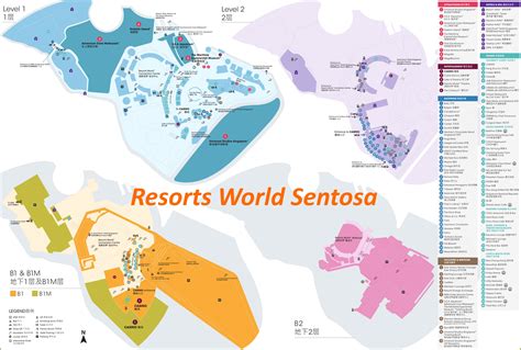 Resorts World Sentosa Map Sentosa Singapore