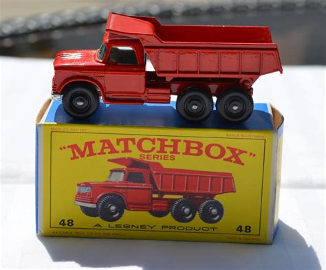 Lesney Matchbox No 48 Dodge Dumper Truck With Original Box