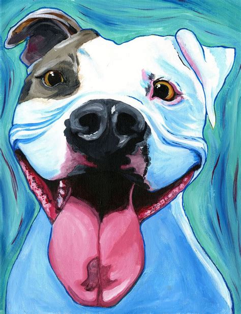 Ercules Arte Del Perro Pintura Perro Dibujos De Pitbull
