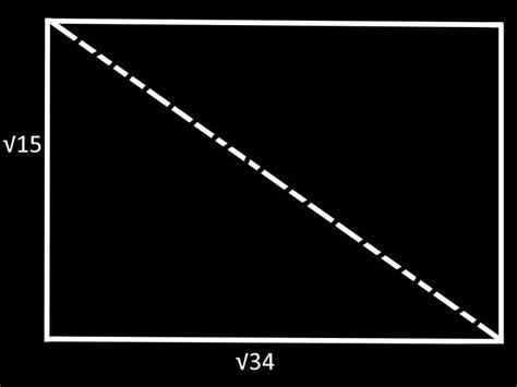 Utilize A Relação Pitagórica Para Encontrar A Diagonal.
