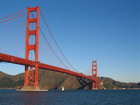The bridge is named after the golden gate strait which connects san francisco bay with the pacific ocean. In The Mouth Of Dorkness: Save The Golden Gate Bridge!