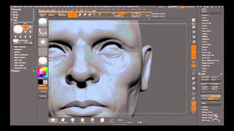 Zbrush 4r6 Head Speed Sculpting Youtube