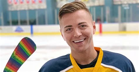 a gay hockey player uses pride tape to queer his space and his sport meaws gay site