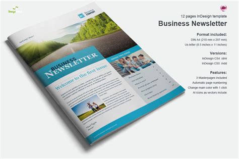 Business Newsletter Vol2 ~ Brochure Templates ~ Creative Market