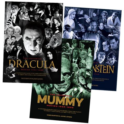 Dracula Frankenstein Mummy Franchise Guide Bundle Classic Monsters Shop