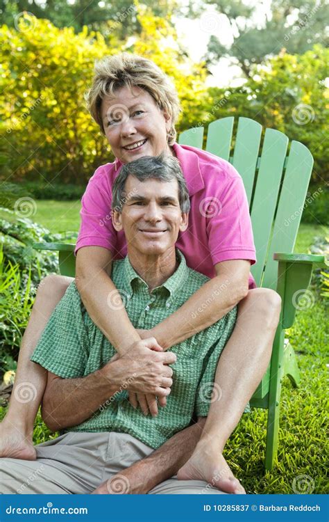 Happy Mature Couple Hugging Stock Image Image Of Fidelity Laughing 10285837