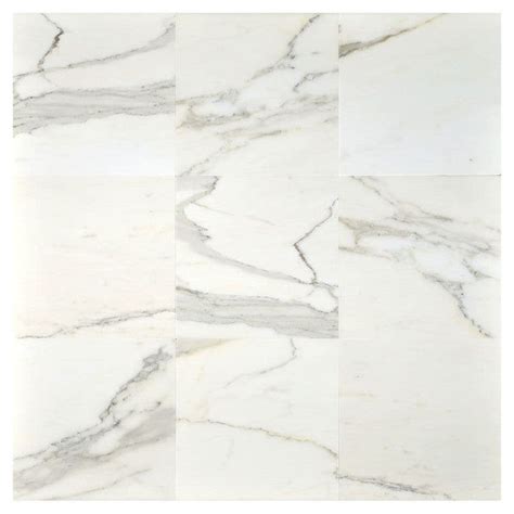 Calacatta Gold Marble 18x18 Polished Marble Tile