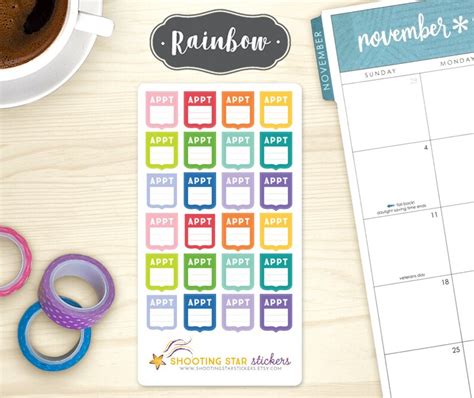 24 Appointment Reminder Planner Stickers 24 Small Etsy