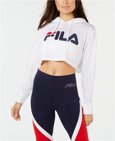 Fila Noemi Mesh Cropped Hoodie Fila Outfit Sporty Outfits Womens