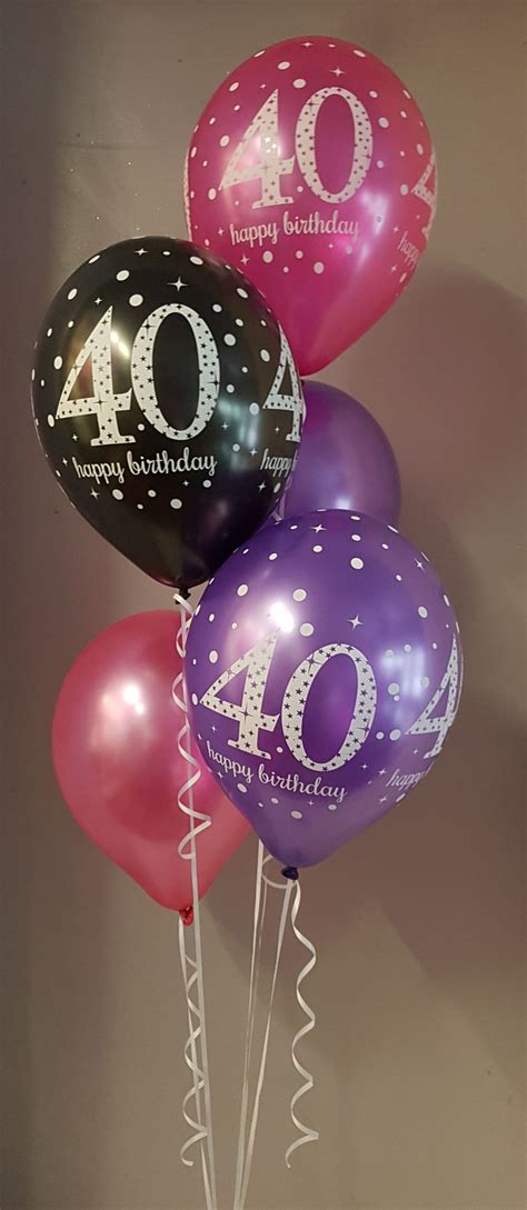 40th Birthday Balloon Arrangement 40th Birthday Balloons 70th Birthday