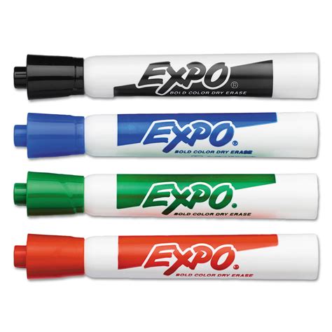 Expo Dry Erase Markers Bullet Tip Assorted 4set