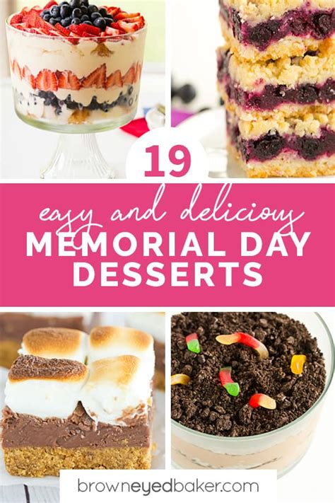 19 Easy And Delicious Memorial Day Desserts Brown Eyed Baker