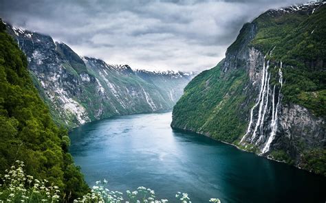 Seven Sisters Waterfall Norway Hd Nature Wallpapers