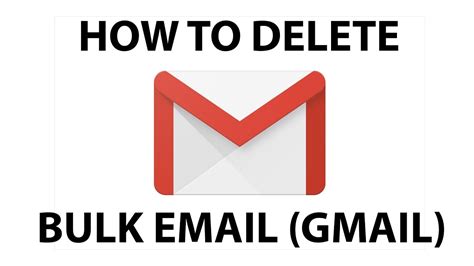 How To Remove Bulk Gmail Delete Many Emails At Once Youtube