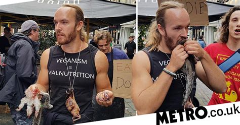 Man Eats Raw Squirrel To Taunt Vegans But Freaks Out Meat Eaters