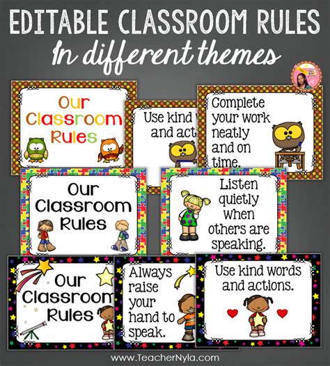 Bee Classroom Rules Editable Posters By Nyla S Crafty Vrogue Co