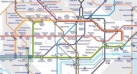 London Tube Map Large Print Elizabeth Line