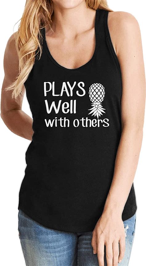 Swingers Pineapple Shirt Plays Well With Others Tank Top