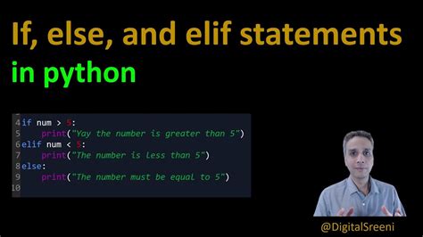 If Else Elif Statements In Python Youtube