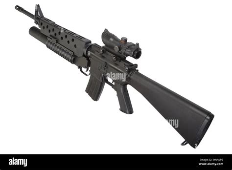 M16 Rifle With An M203 Grenade Launcher Stock Photo Alamy