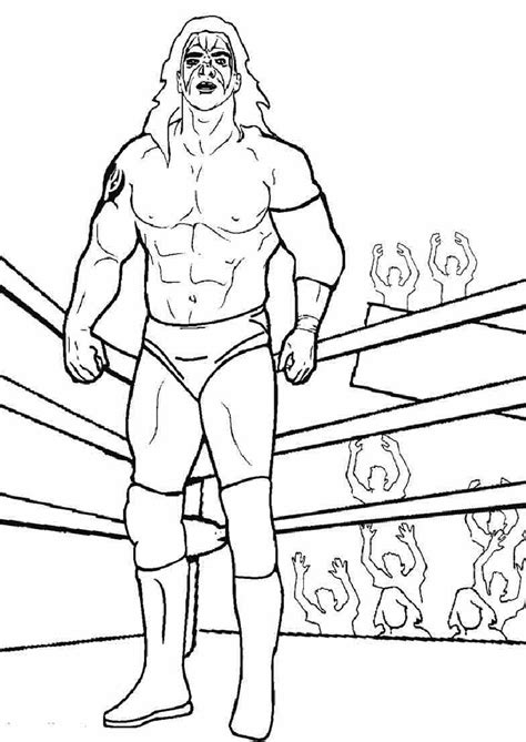 World Wrestling Entertainment Wwe Coloring Pages Coloring Pages