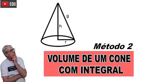 Grings CÁlculo Do Volume De Um Cone Método 2 Youtube